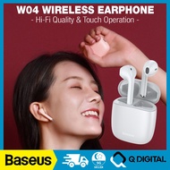 Baseus W04 Pro Wireless Earbuds Earphone Headphone 5.0 Headset compatible with iPhone Huawei Samsung XiaomiEarphones