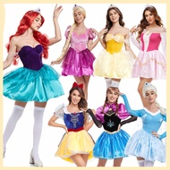 Halloween Costume Cosplay Snow White Dress Adult Cos Princess Anna Aisha Cinderella Stage Performanc