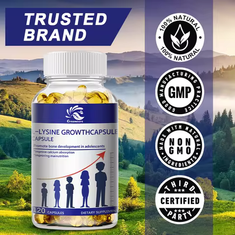 Growth Hormone Support Capsules - With L-Arginine & GABA for Healthy Development