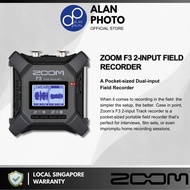 Zoom F3 2-input Field Recorder | 32-bit/96kHz Field Recorder | Built in Preamps | Bluetooth Compatibility