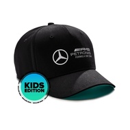 Mercedes-AMG PETRONAS 2024 Kids Large Logo Cap - Black