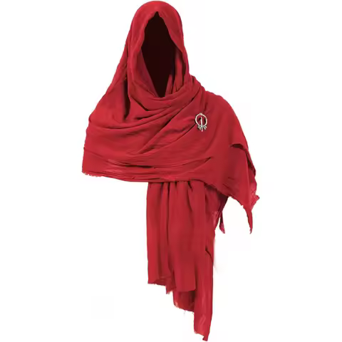 ❤2026❤ Dune Costume Post Apocalyptic Hooded Shawl Scarf Medieval Shaman Cowl Cloak Cape Viking Deser