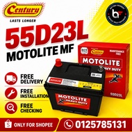 Installation Provided 55D23L Motolite Heavy Duty MF / MF12 Car Battery Proton Exora Inspira Preve Ve