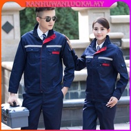 Ready StockPPE Baju Safety Jacket Long Sleeve Men Women Protectionclothing Labor Reflector Factory S