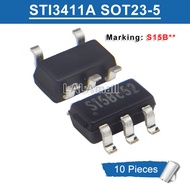 10pcs STI3411A Marking S15B SOT23-5 1.0MHz/2A Synchronous Step-Down Converter Chip IC Original