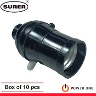 Surer 604 Push Through Light Socket, E27 (2A) (Box of 10pcs) (600 Series)