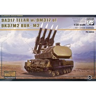 Plastic Model Assembly PANDA HOBBY Scale 1/35 9A317 TELAR w/9M317 of 9K37M2 BUK-M2 (Metal Belt)