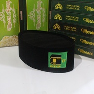 Peci Songkok Kopiah Hitam Motif Bordir Logo Partai Gerindra PDIP PPP