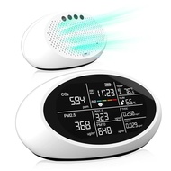 18 in 1 Air Quality Monitor Indoor, Portable CO2 Detector for CO2, Temperature (°F), Humidity, VOC, 