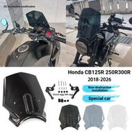 Suitable for Honda CB125R CB250R CB300R Modified Heightened Front Windshield Windshield Windshield D