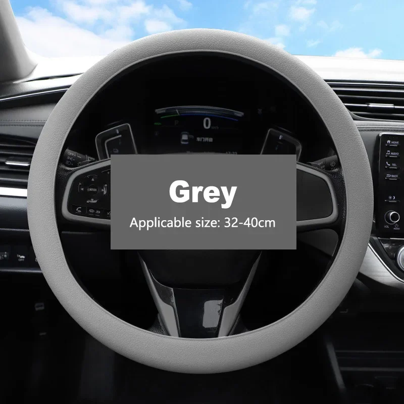 Universal Car Silicone Steering Wheel Cover Elastic Non-Slip Cover For 36-40cm Steering Wheel Multi