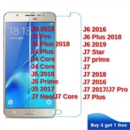 Tempered Glass 9H samsung J4 J5 J6 J7 J8 Duo Core Neo ON Plus Prime Pro 2016 2017 2018 2019 Star Screen Protector 0
