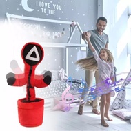 MKR Cactus SQUID GAME Rocking Dancing Doll Toy Can Talk Cactus Toy Smart Doll Dacing Squid Game 3 Va