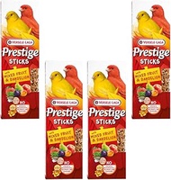 Versele-Laga Prestige Sticks Canaries Mixed Fruits & Dandelions | 4 Pack | 4 x 60g | Snack for Canar
