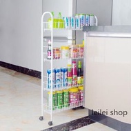 P061 多用途置物架廚房收納冰箱邊夾縫置物架可移動雜物架窄衛生間整理架縫隙收納架