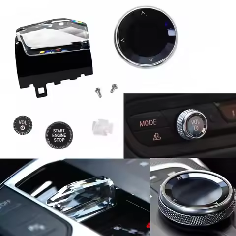 1 set Crystal Gear Paddle Shifter Knob Metal Base for BMW G20 G21 G28 IX3 G08 X5 G05 X6 G06 X7 G07 2