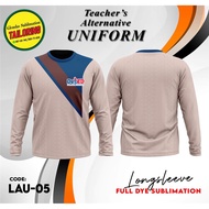 TEACHERS ALTERNATIVE UNIFORM DEPED MATATAG LONG SLEEVE FULL DYE SUBLIMATION FOR MEN AND WOMEN TEACHE