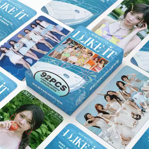 New 92Psc Little Card BABYMONSTER New Album CHOOM I LIKE IT Photo Card Stickers LOMO Card Specials P