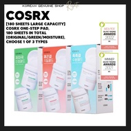 [180 sheets large capacity] COSRX One-Step Pad, 180 sheets in total (original/green/moisture), choose 1 of 3 types