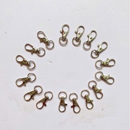 (combo 15c) emua claw keychain size 31mm for phone strap hooks, keychains, alloy, set of 15c