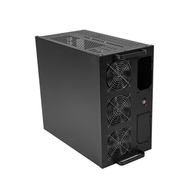 [0% Installment] 6U Mining Case 6/8 GPU ATX Mainboard 2x PSU Dual Power Supply server rack With 6 Fa