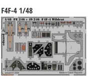 Eduard FE246 1/48 F4F-4 Wildcat PE Color Pilot Room With Tamiya 61034