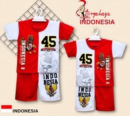 BAJU DIRGAHAYU RI 17 AGUSTUS 1 SET /SETELAN BAJU KEMERDEKAAN ANAK LAKI