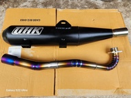 ท่อทรงเดิม 125i/led/ปลาวาฬ พร้อม คอไทเทเนี่ยม แท้