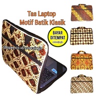 Classic BATIK MOTIF LAPTOP Bag 10 12 14 inch || By jogja Special