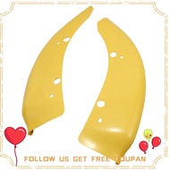 1 Pair Front Bumper Lip Splitter Spoiler Protector Yellow