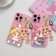 For Huawei Y5 2018 Y5 Prime Y5P Y6P Y6 2018 Y6 2018 Y5 Lite 2018 Prime 2018 Y6 2019 Y6 Pro 2019 Y6S Cute Kulomi Phone Case With Keychain and Doll