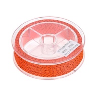100M 20LBS Braided Nylon Fly Line Fly Fishing Backing Line (black + orange)