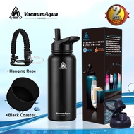 Vacuum Aqua 32oz/40oz/22oz Flask Insulated Tumbler Hot And Cold Thermos for Hot Water With 2 Cap Lid