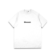 Bankey Quotes T-Shirt - Blessed White Words T-Shirt