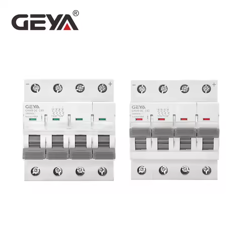 GEYA 1P 2P 4P DC MCB 1000VDC Solar Mini Circuit Breaker Overload Short Circuit Protection Switch 6A-