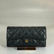 CHANEL CF長夾 黑荔枝 AP0241/保卡款