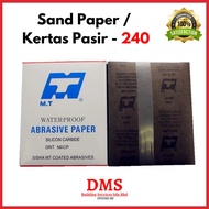 [100PCS] 1 pack MT Abrasive Sand Paper Waterproof Sandpaper Wet & Dry Silicon Carbide/ Kertas Pasir/