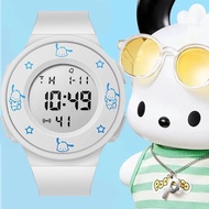 Sanrio Pochacco Hello Kitty Smart Digital Watch for Kids Girls Boys Waterproof Multifunction Rubber Strap Gifts Sanrio Cartoon Women Watches Kids Wristwatch