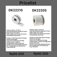 Dk22210 Label Brother DK22205 Label