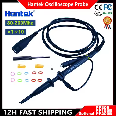 Hantek Oscilloscope Probe Accessories 80MHz 150MHz 200MHz 1008C 6074BE 6022BE 6022BL 2D72 2D82 1832C