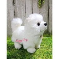 PROMO Boneka Anjing Mini Pom Putih TERMURAH