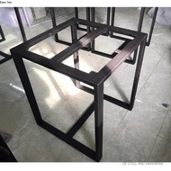 ขาโต๊ะเหล็ก ทรงกล่องสี่เหลี่ยม ขนาด กว้าง 60xยาว60xสูง70 ซม. 1 ตัว สีดำด้าน ทำจากเหล็ก2x1นิ้ว แข็งแร