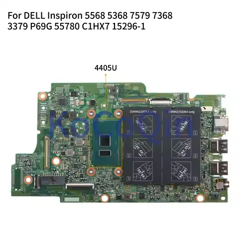 KoCoQin Laptop motherboard For DELL Inspiron 5568 5368 7579 7368 3379 P69G Core 4405U Mainboard 1529