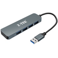 Z-TEK Lite USB3.0 High-Speed Laptop Adapter Hub HUB4 Port Docking Station ZY315