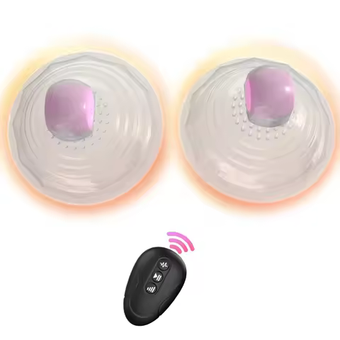Nipple Sucker Vibrator for Women Breast Massage Female Masturbation Remote Control Nipple Cover Brea