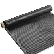 Treela 1 Pcs 4.17ft x 12" Carbon Fiber Cloth Roll, 2 x 2 Plain Weave-3k/220g Fabric for Structural R