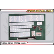 DECAL FEDERAL POEMAcutting stiker sticker basikal