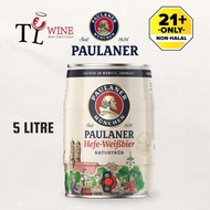 TL WINE Paulaner Original  Hefe Weissbier Natutrub 5L Alc: 5.5% ✔Duty paid 100% ORIGINAL (Germany)