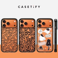 Full Screen Line Cat Acrylic Phone Case For iPhone 1 7Pro Max 17 Air 16 Plus 15 14 13 12 Shockproof 