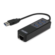 Hub USB 3.0 3 Ports + LAN Unitek (Y-3045C) - HÀNG CHÍNH HÃNG